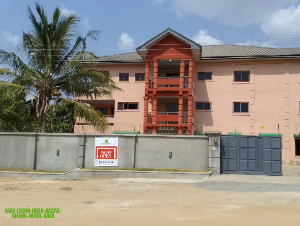 East Legon Hills Accra Ghana — quiet elevated residential sub-district where Green Apple Hotel is located